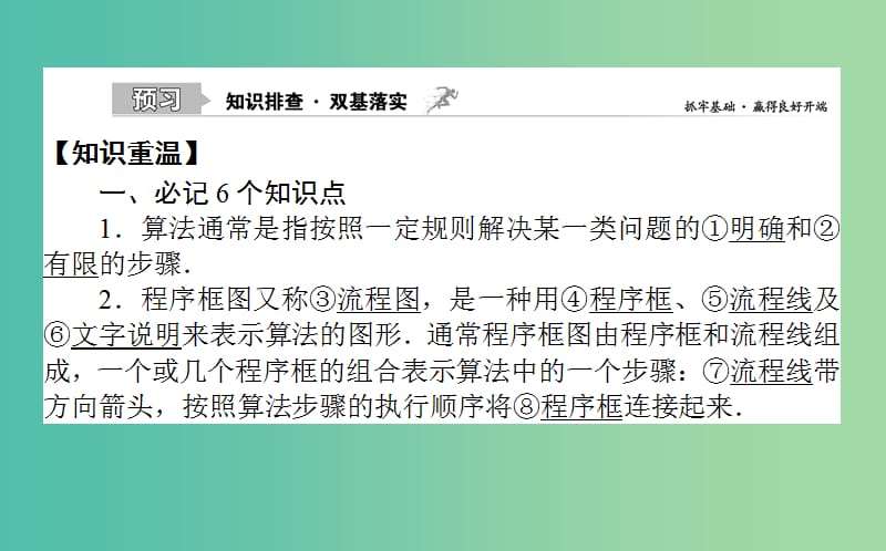 2020高考数学一轮复习第十章算法初步统计统计案例10.1算法初步课件文.ppt_第2页