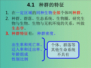 江西省南昌縣高中生物 第四章 種群和群落 4.1 種群的特征課件 新人教版必修3.ppt