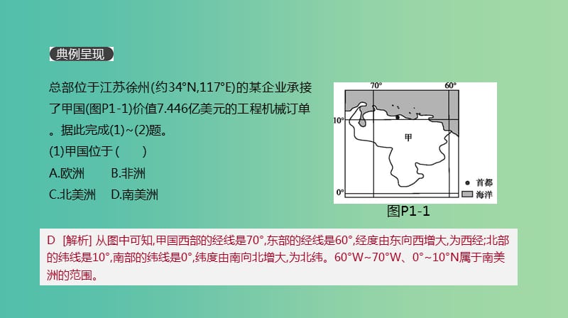 2019年高考地理一轮复习 典图判读1 经纬网图的判读课件 新人教版.ppt_第2页