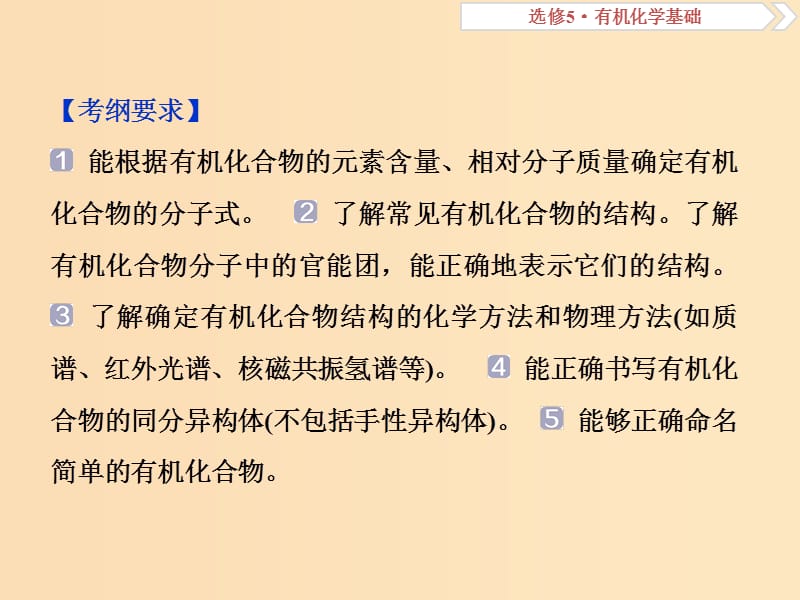 2019版高考化学总复习 选考部分 有机化学基础 第1节 认识有机化合物课件 新人教版.ppt_第3页