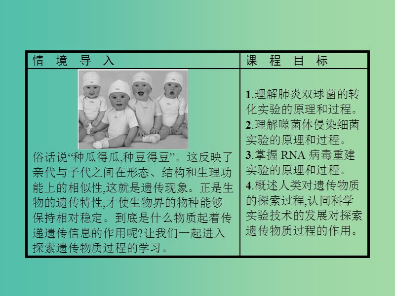 2019年高中生物 第四章 遗传的分子基础 4.1 探索遗传物质的过程课件 苏教版必修2.ppt_第2页