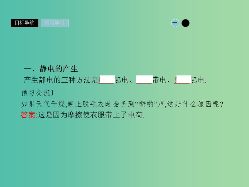 2019高中物理 第一章 电与磁 1.1 有趣的静电现象课件 粤教版选修1 -1.ppt_第3页