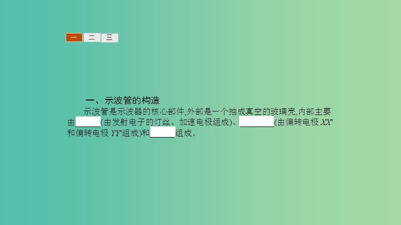 2019高中物理 第二章 电场与示波器 2.5 探究电子束在示波管中的运动课件 沪科选修3-1.ppt_第3页