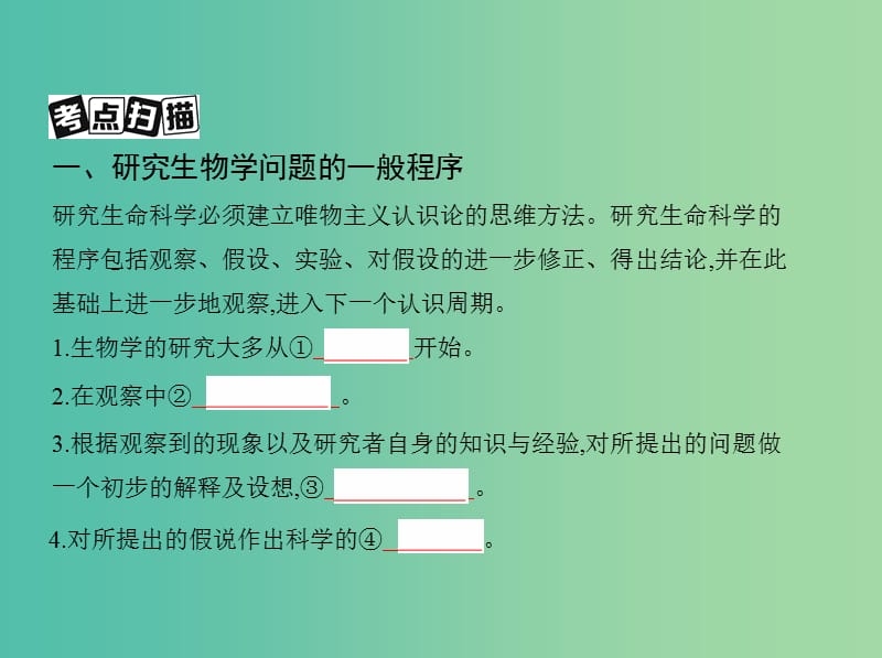 北京专用2019版高考生物一轮复习第31讲实验与探究课件.ppt_第3页