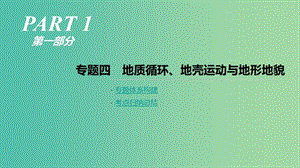 2019年高考地理二輪復習專題4地質循環(huán)地殼運動與地形地貌課件新人教版.ppt