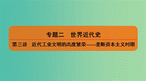 2019屆高考歷史二輪復(fù)習(xí) 專題二 世界近代史 第三講 近代工業(yè)文明的高度繁榮——壟斷資本主義時期課件.ppt