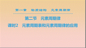 2018-2019學(xué)年高中化學(xué) 第1章 物質(zhì)結(jié)構(gòu)元素周期律 第2節(jié) 元素周期律 課時(shí)2 元素周期表和元素周期律的應(yīng)用課件 新人教版必修2.ppt