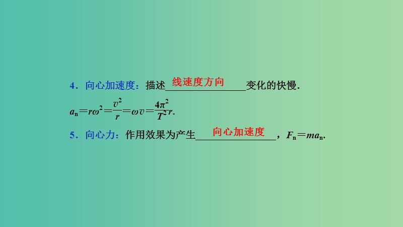 2019高考物理一轮复习 第四章 曲线运动 万有引力与航天 第3讲 圆周运动课件.ppt_第3页