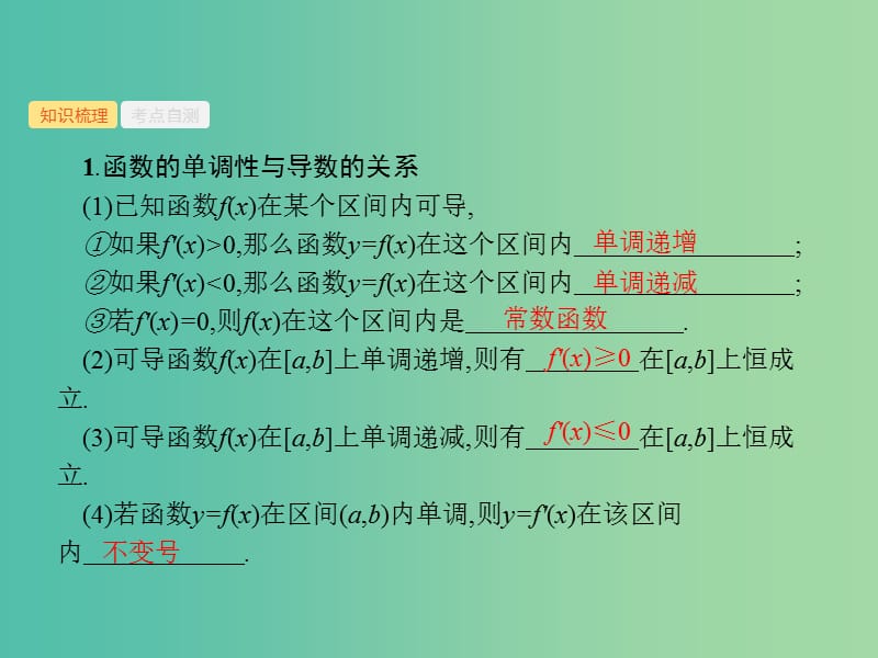 高考数学总复习第三章导数及其应用3.2导数与函数的小综合课件理新人教A版.ppt_第2页