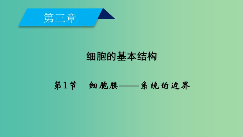 2019版高中生物第三章细胞的基本结构第1节细胞膜--系统的边界课件新人教版必修1 .ppt_第2页