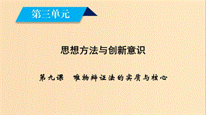 2018-2019學(xué)年高中政治 第三單元 思想方法與創(chuàng)新意識(shí) 第9課 唯物辯證法的實(shí)質(zhì)與核心 第1框 矛盾是事物發(fā)展的源泉和動(dòng)力課件 新人教版必修4.ppt