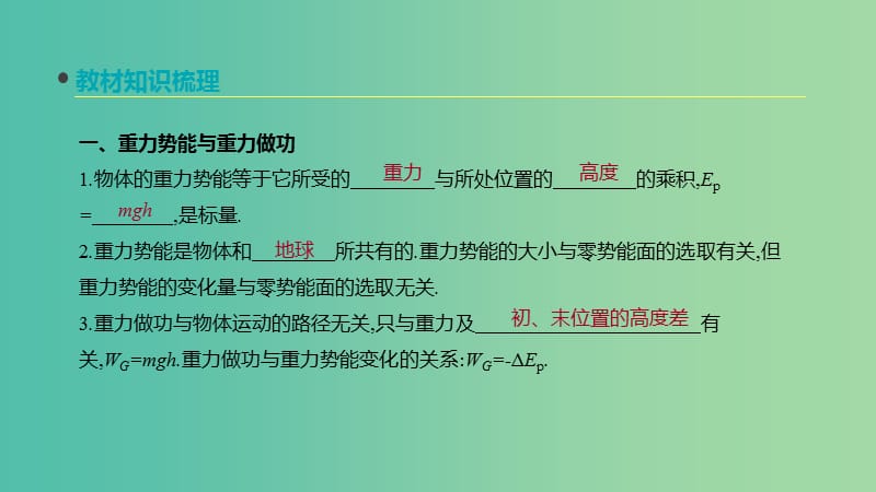 2020高考物理大一轮复习 第15讲 机械能守恒定律及其应用课件 新人教版.ppt_第2页