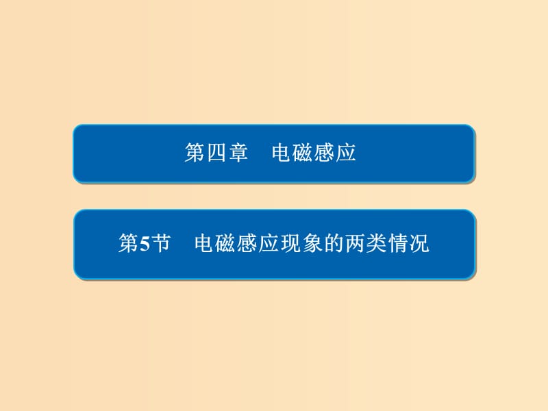 2018-2019學年高中物理 第四章 電磁感應 4-5 電磁感應現(xiàn)象的兩類情況課件 新人教版選修3-2.ppt_第1頁