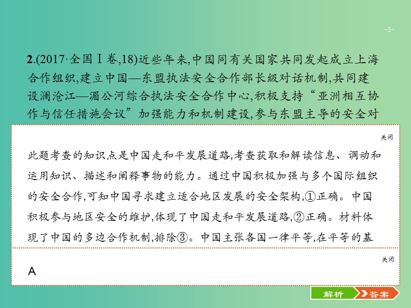 2019版高考政治大二轮复习 第二部分 政治生活-行为主体+政治制度整合法 2.7 政治生活中的行为主体-主权国家与国际组织课件 新人教版必修2.ppt_第3页