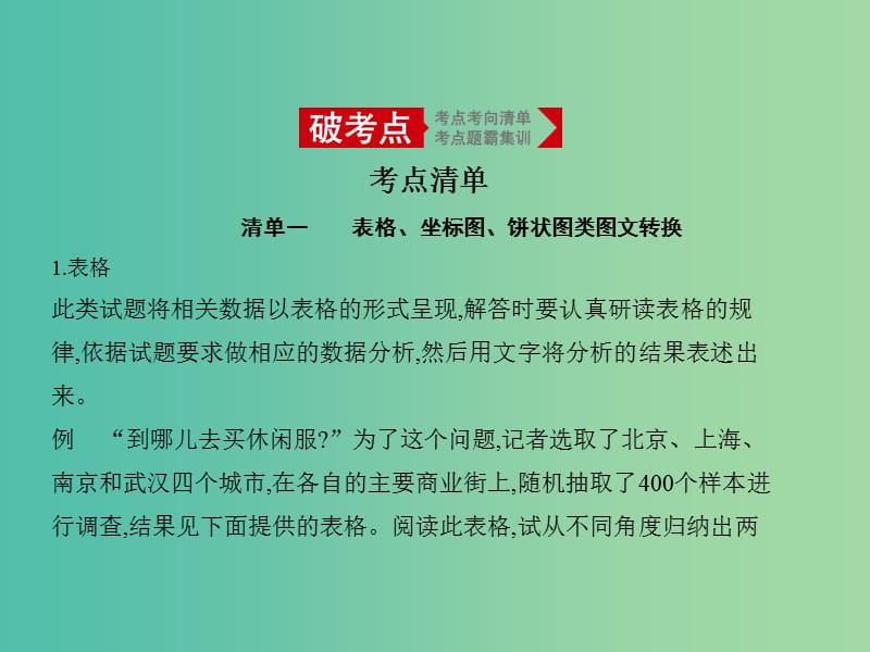 2019届高考语文二轮专题复习 专题七 图文转换课件.ppt_第1页