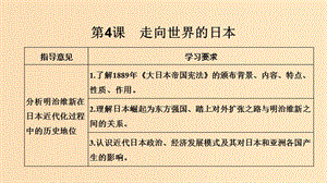 2018-2019學(xué)年高考?xì)v史 第六單元 日本明治維新 第4課 走向世界的日本課件 新人教版選修1 .ppt