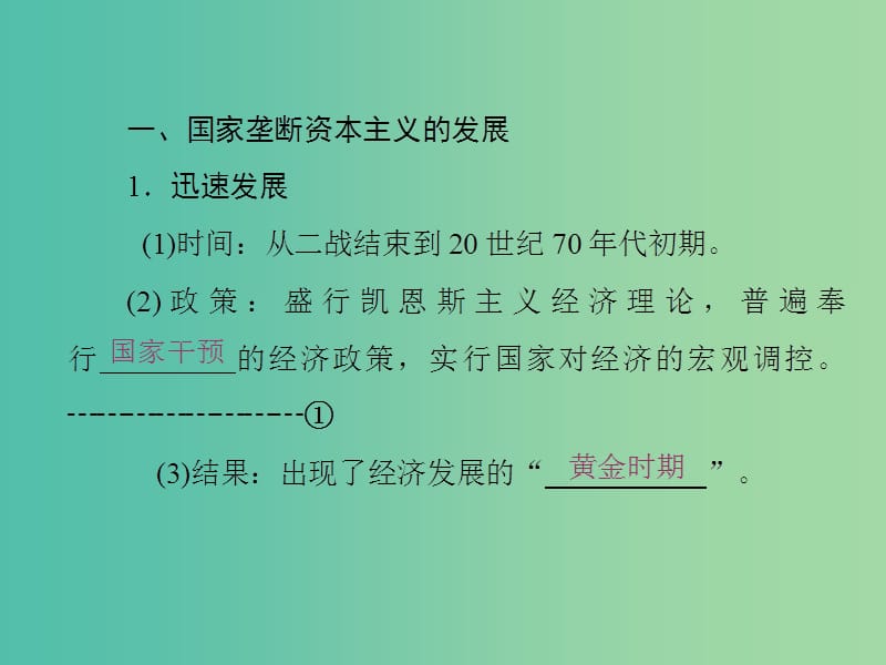 2019高中历史 第六单元 世界资本主义经济政策的调整 第19课 战后资本主义的新变化课件 新人教版必修2.ppt_第2页