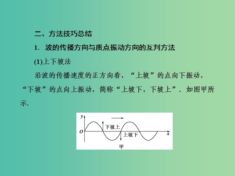 2019届高考物理二轮复习 专题六 选考模块 第十六讲 振动和波 光学课件.ppt_第3页