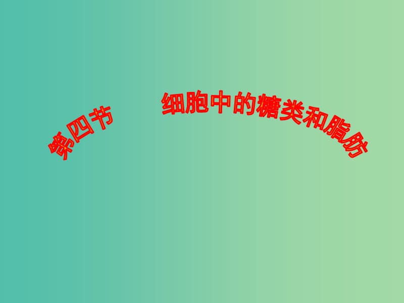 2019高中生物 专题2.4 细胞中的糖类和脂肪同步课件 新人教版必修1.ppt_第2页