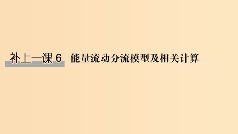 2019版高考生物大一轮复习 第八单元 生物个体的稳态 补上一课6课件 苏教版.ppt_第1页