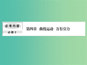 2019屆高考物理一輪復(fù)習(xí) 第四章 曲線運(yùn)動(dòng) 萬有引力 1 曲線運(yùn)動(dòng) 運(yùn)動(dòng)的合成與分解課件.ppt