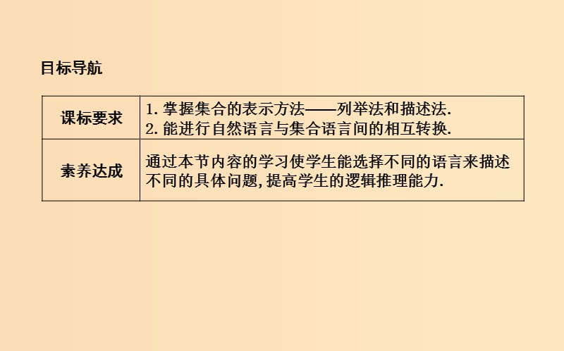 2018-2019学年高中数学第一章集合与函数概念1.1.1集合的含义与表示第二课时集合的表示课件新人教A版必修1 .ppt_第2页