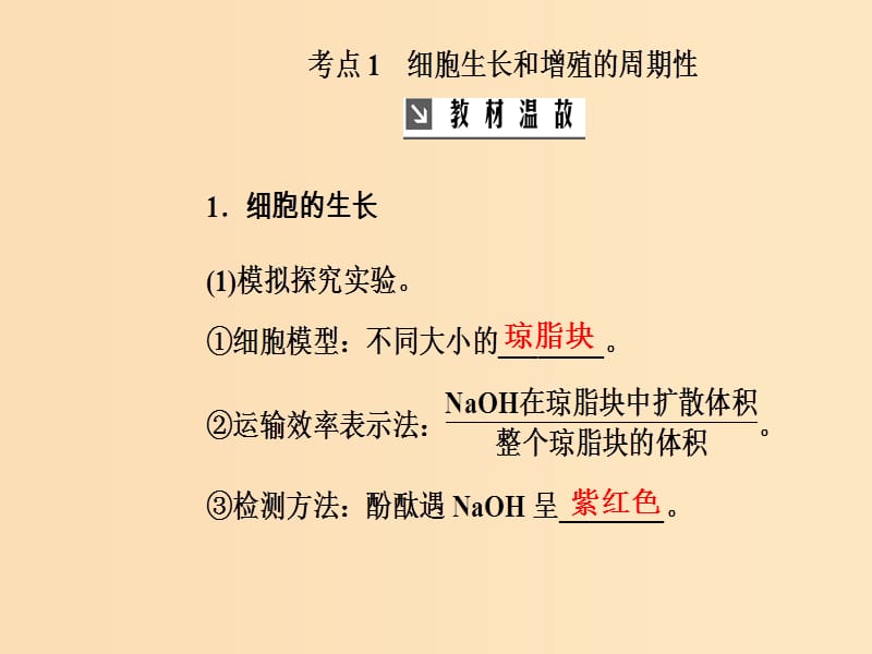 2019版高考生物总复习第四单元细胞的生命历程第1讲细胞的增殖课件.ppt_第3页