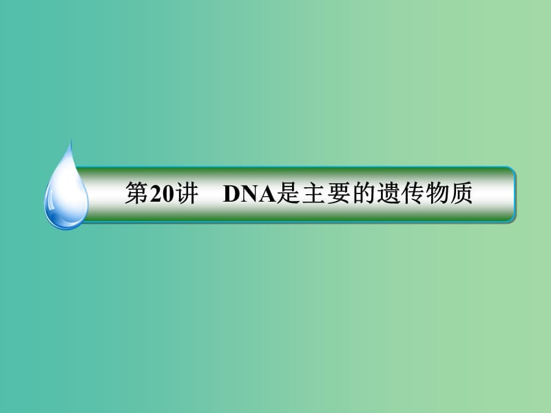 2019年高考生物一轮复习 1-2-6-20 DNA是主要的遗传物质课件.ppt_第2页