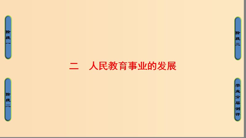 2018年高考历史一轮复习 专题5 2 人民教育事业的发展课件 新人教版必修3.ppt_第1页