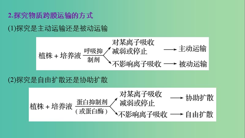 高考生物大二轮专题复习与增分策略 热点题型建模 模型2 分析判断物质出入细胞的方式课件.ppt_第3页