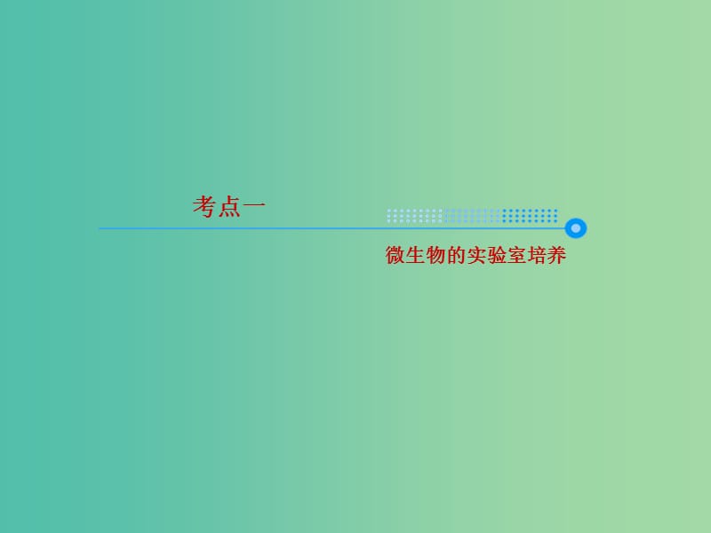 2020高考生物一轮复习 10.2 微生物的培养与应用课件.ppt_第3页