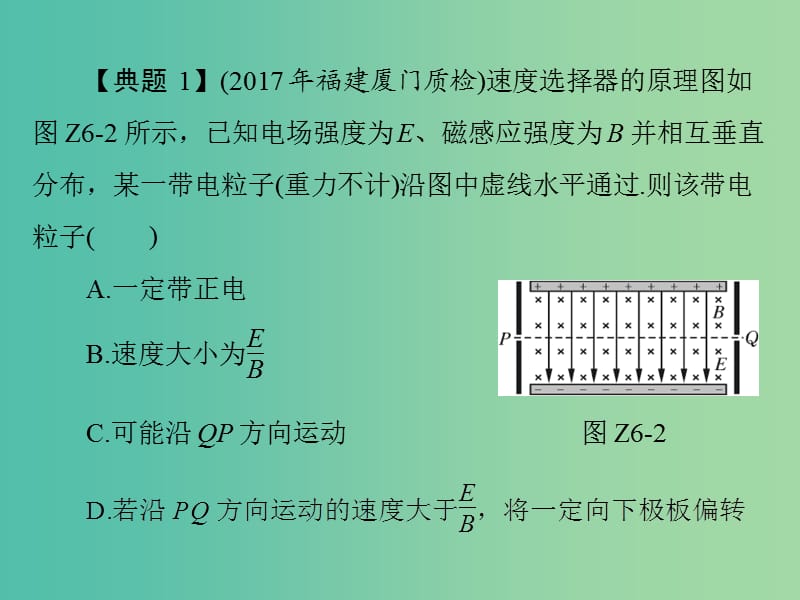 2019版高考物理一轮复习 小专题6 带电粒子在复合场中运动的科技应用课件.ppt_第3页