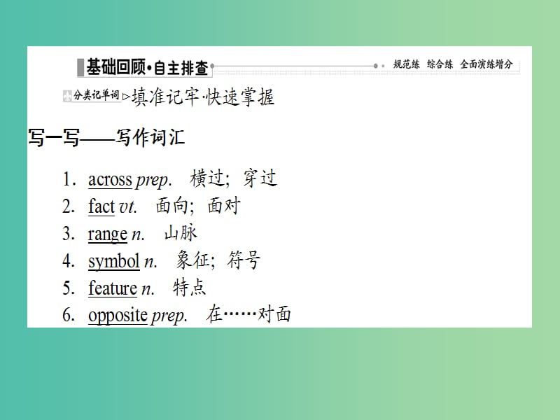 2019版高考英语一轮复习 Module 1 Europe课件 外研版必修3.ppt_第2页