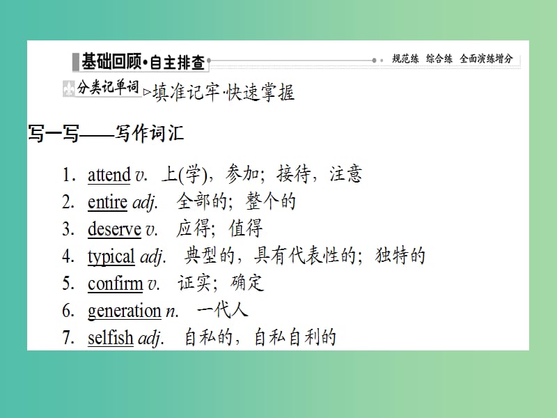 2019版高考英语一轮复习Module1Basketball课件外研版选修7 (1).ppt_第2页