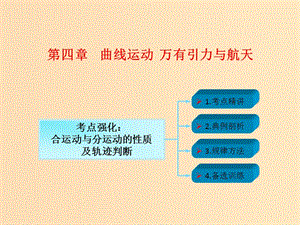 2018年高考物理一輪總復(fù)習(xí) 第四章 曲線運(yùn)動(dòng) 萬有引力與航天 第1節(jié)（課時(shí)2）曲線運(yùn)動(dòng) 運(yùn)動(dòng)的合成與分解：運(yùn)動(dòng)的合成與分解及應(yīng)用課件 魯科版.ppt