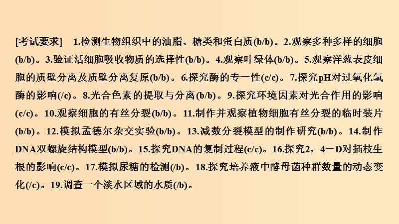 2019版高考生物总复习 第一部分 非选择题必考五大专题 专题四 实验探究 第11讲 教材基础实验课件.ppt_第2页