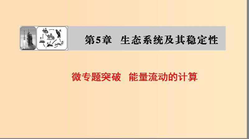 2018版高中生物 第五章 生態(tài)系統(tǒng)及其穩(wěn)定性 微專題突破 能量流動(dòng)的計(jì)算課件 新人教版必修3.ppt_第1頁