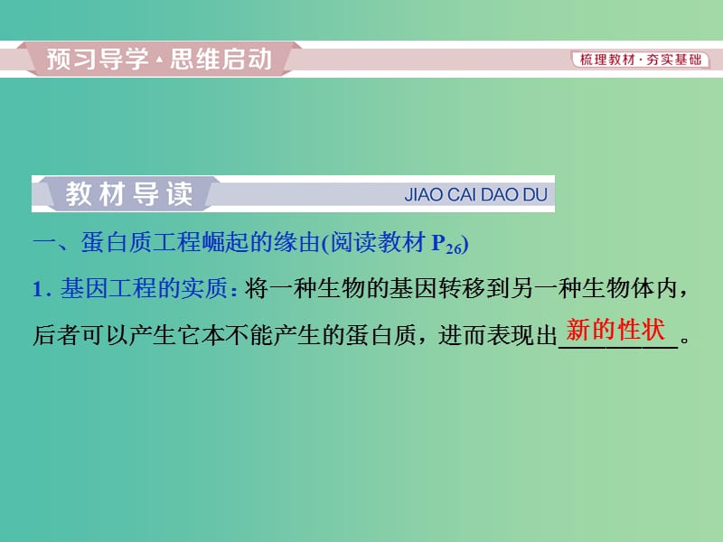 2019年春高中生物专题1基因工程1.4蛋白质工程的崛起课件新人教版选修3 .ppt_第3页