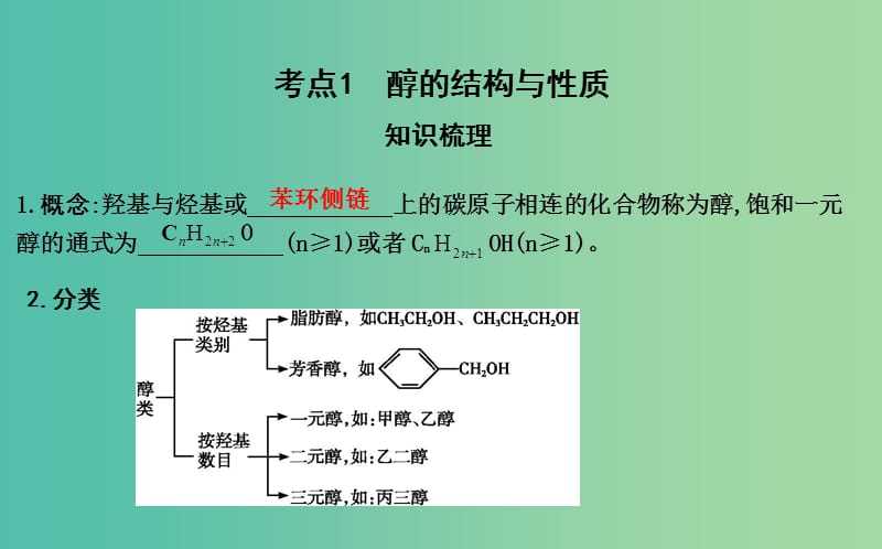 2019届高考化学一轮复习 第38讲 烃的含氧衍生物课件.ppt_第3页