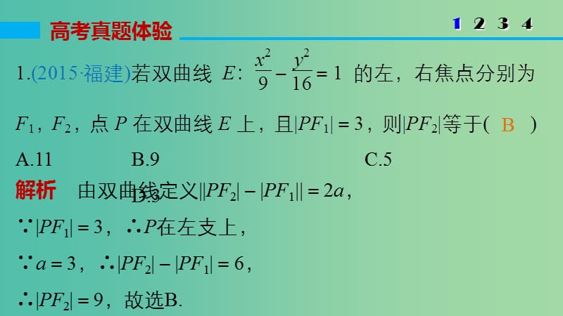 高考数学大二轮总复习 增分策略 专题六 解析几何 第2讲 椭圆、双曲线、抛物线课件.ppt_第3页