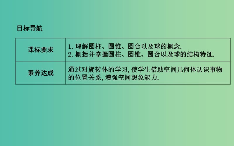 2019版高中数学第一章立体几何初步1.1空间几何体1.1.3圆柱圆锥圆台和球课件新人教B版必修2 .ppt_第2页