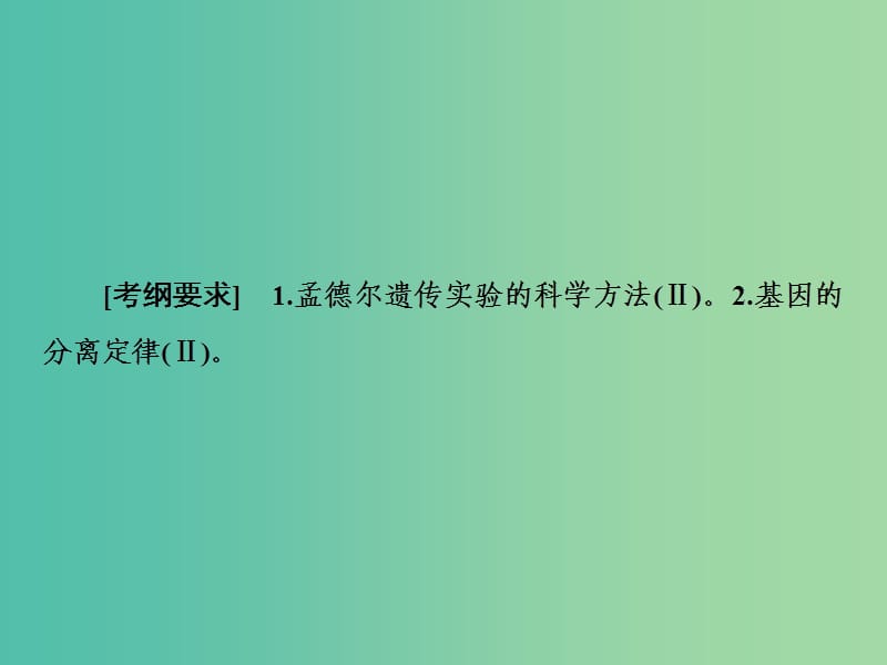 2019年高考生物一轮复习 1-2-5-15 基因的分离定律课件.ppt_第3页