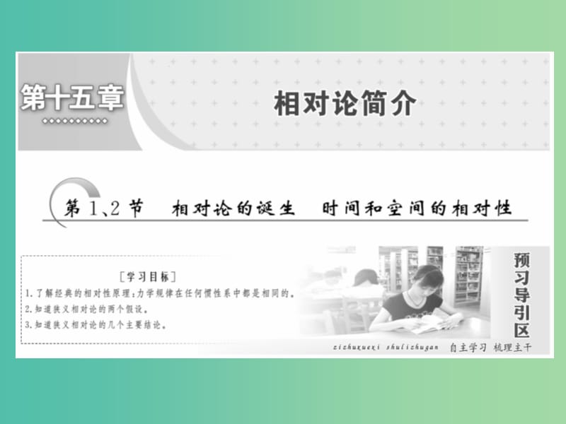 2019高中物理 第十五章 第1、2节 相对论的诞生 时间和空间的相对性课件 新人教版选修3-4.ppt_第1页