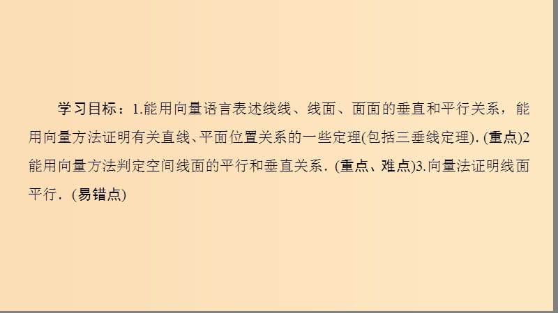 2018-2019学年高中数学第3章空间向量与立体几何3.23.2.2空间线面关系的判定课件苏教版选修2 .ppt_第2页