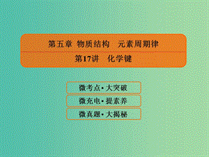 2019屆高考化學(xué)一輪復(fù)習(xí) 5.17 化學(xué)鍵課件.ppt