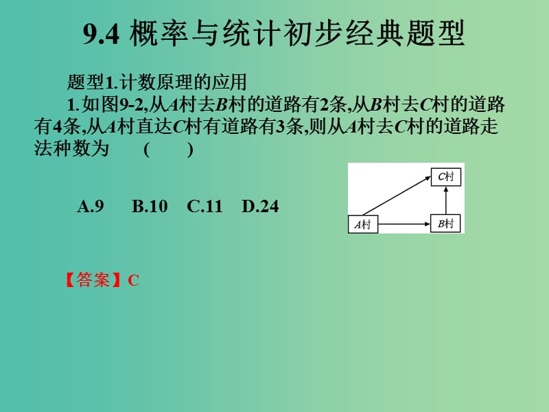 2019年高考数学总复习核心突破第9章概率与统计初步9.4概率与统计初步经典题型课件.ppt_第1页