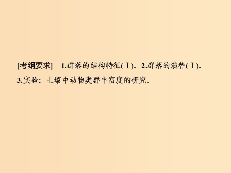 2019版高考生物一轮复习 第九单元 生物与环境 第二讲 群落的结构和演替课件 苏教版.ppt_第2页