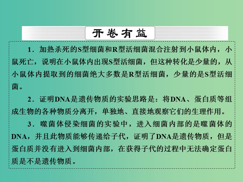 高考生物一轮复习 第6单元 第16讲 DNA是主要的遗传物质课件 (2).ppt_第2页