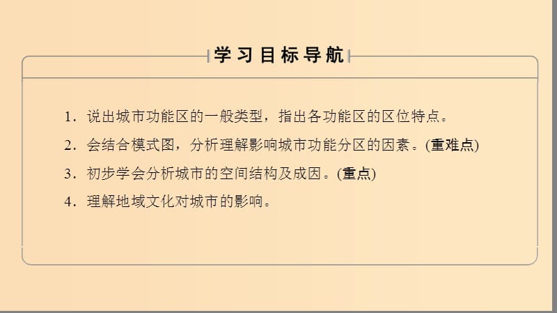 2018秋高中地理 第2单元 城市与地理环境 第3节 城市空间结构课件 鲁教版必修2.ppt_第2页