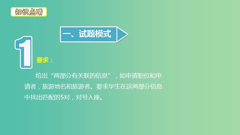 四川省2019高考英语 语篇型短文填空信息匹配课件 新人教版.ppt_第2页